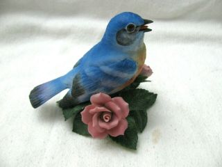 Vintage Lenox Eastern Bluebird Fine Porcelain Bird Figurine Hand Crafted