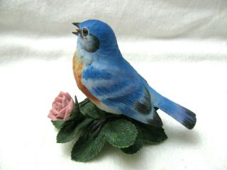 Vintage Lenox EASTERN BLUEBIRD Fine Porcelain Bird Figurine Hand Crafted 2