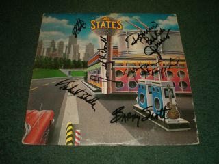 The States Self - Titled Autographed By All 6 Members 1979 Pop Rock Fast