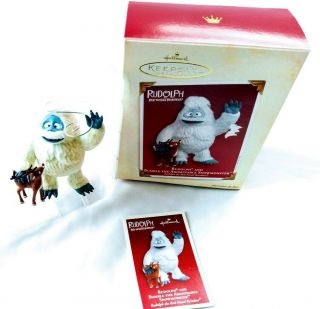 2005 Hallmark Rudolph Bumble Abominable Snowmonster Ornament Red Nosed Reindeer