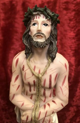 Scourged Jesus - Ecce Homo - Behold The Man Statue (12 ") - Our Lord 