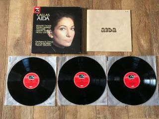 Sls 5108 Verdi Aida Maria Callas / Tullio Serafin Nm 3 Lp Box Set With Insert