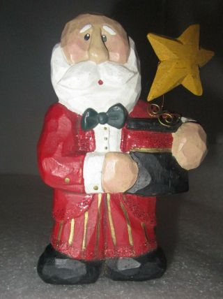 Eddie Walker Midwest Of Cannon Santa Claus In Red Tux & Bow Tie W/ Star