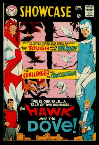Dc Comics Showcase 75 1st Appearance Hawk And The Dove Fn/vfn 7.  0