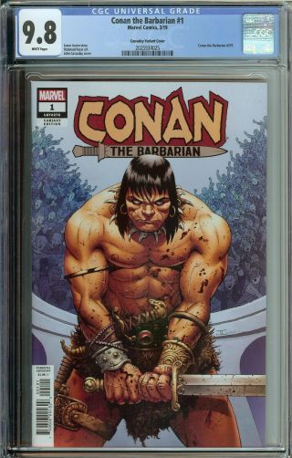 Conan The Barbarian 1 Cgc 9.  8 Cassaday Variant Cover