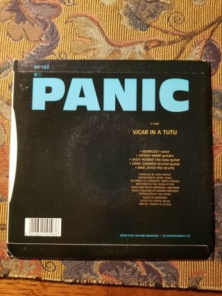 The Smiths Morrissey Panic UK 7 in.  Vinyl w/ stickers 2
