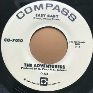 Northern Soul 45 Adventurers - Easy Baby/ A Good Girl Is So Hard.  - Compass Reissue