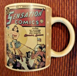 Sensation Comics 1 1942 Wonder Woman Dc Comic Book Style Coffee Mug Cup 1993