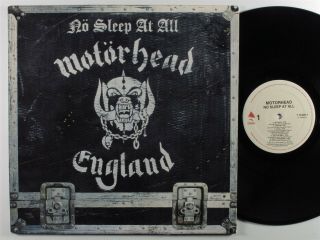 Motorhead No Sleep At All Enigma Lp Vg,  ^