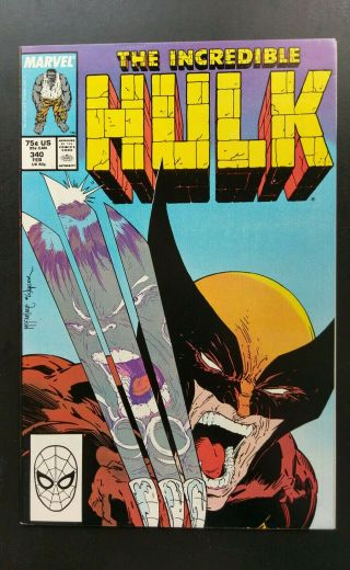 The Incredible Hulk 340 (february 1988) - - Classic Mcfarlane Wolverine Cover