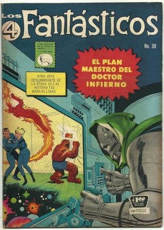 Los 4 Fantasticos 30 Mexican Mex Comic Fantastic Four 23 Spanish La Prensa 1964