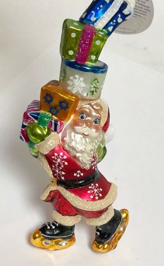 Christopher Radko 20th Anniversary Santa Claus Christmas Glass Ornament