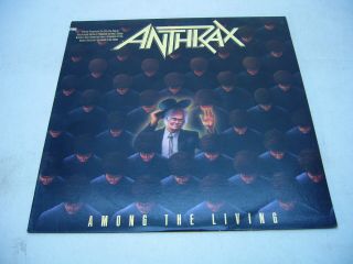 Anthrax Amoung The Living Promo Album Vinyl Lp 1987 7 - 90584 - 1 Classic Rock