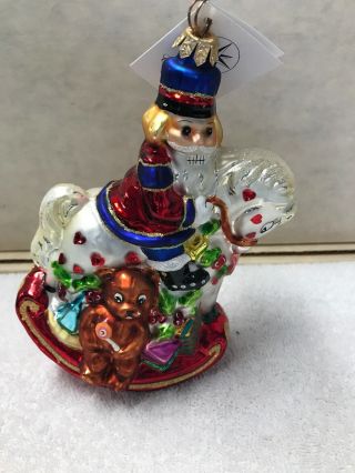 Christopher Radko Rocking Cracker Collectable Ornament Xmas Holiday Decoration