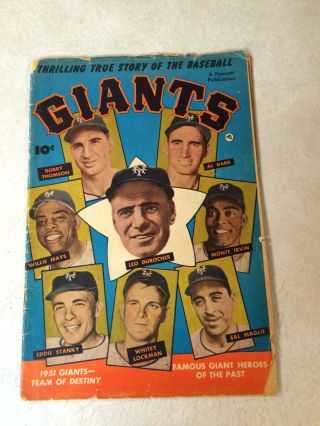 Thrilling True Story Of The Baseball Giants 1 Mays,  Stanky,  1952,  Sport