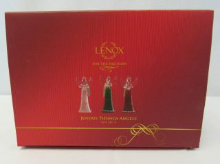 Lenox For The Holidays Set Of 3 Joyous Tidings Angels