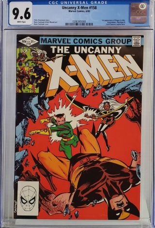 Uncanny X - Men 158 Cgc 9.  6 1st Rogue In Title White Pages