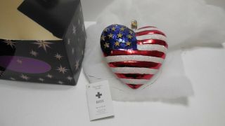 Christopher Radko American Red Cross Brave Heart Ornament