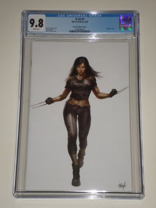 X - 23 1 (2018,  Marvel) Cgc Graded 9.  8 Parrillo Virgin Convention Variant Cover E