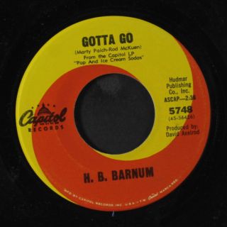 H.  B.  Barnum: Gotta Go / Nobody Wants To Hear Nobody 