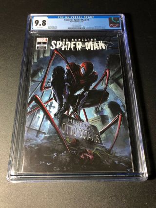 Superior Spiderman 1 Crain Variant Comic Exclusive Cgc 9.  8 Nm/mt