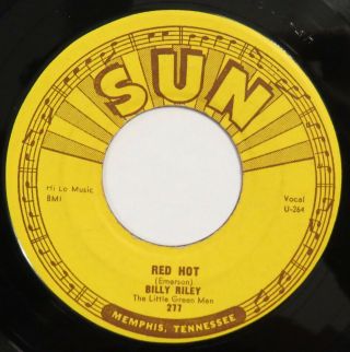 Billy Riley Red Hot / Pearly Lee Sun 45 1957 Vg,  Rockabilly Hear