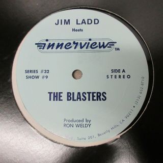 The Blasters Innerview 32 - 9 Promo Radio Show Lp Jim Ladd Rockabilly Dave Alvin