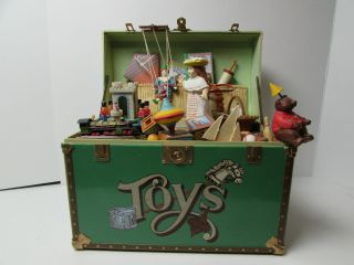 Enesco Animated Music Box Plays " Toys Symphony ",  1986