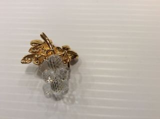Swarovski Crystal Memories Glittering Grape Bunch Pin Brooch