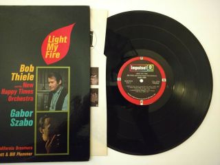 BOB THIELE / GABOR SZABO LP LIGHT MY FIRE 1967 IMPULSE AS - 9159 1ST PRESS STEREO 3