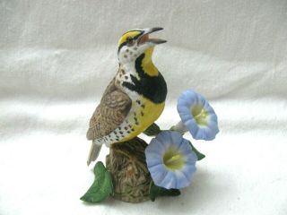 Vintage Lenox Western Meadowlark Fine Porcelain Bird Figurine Hand Crafted 1992