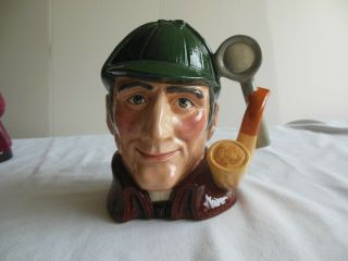 Vintage Royal Doulton The Sleuth Large Toby D6631,  Sherlock 1972