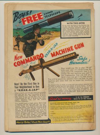 THRILLING COMICS NO.  37 1943 - 1st COMMANDO CUBS,  DOC STRANGE,  AMERICAN CRUSADER 2