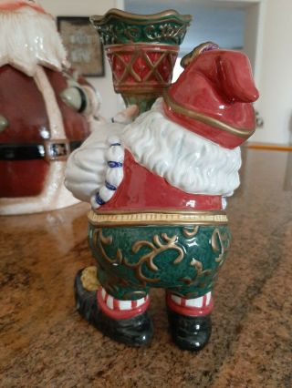 Fitz And Floyd Classics Christmas Court Santa Candle Holder 2
