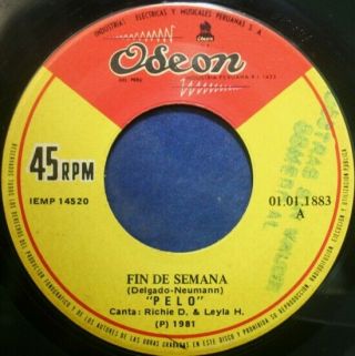 Pelo " Fin De Semana / Sensual " Disco Salsoul Latin Jazz Peru 45 Listen