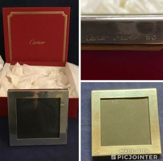 Cartier 4 X 4 Pewter Frame,  50 Clearly Marked Gift Box