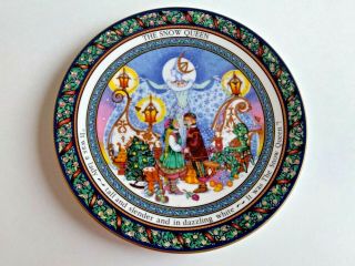 Vintage Royal Worcester The Snow Queen Christmas Tales Plate By Cherry Denman