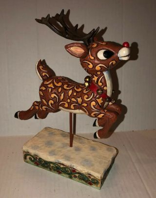 Jim Shore Traditions 2007 Rudolph The Red Nosed Reindeer Christmas Figurine