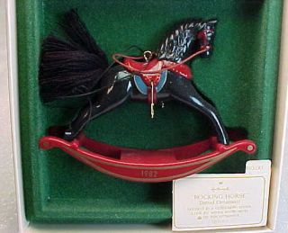 Vintage Hallmark Keepsake Ornament 1982 Rocking Horse 2nd In Series W/ Box