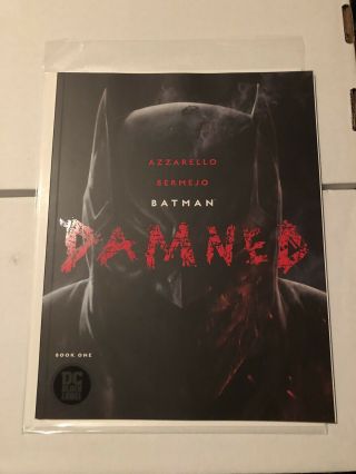 Batman Damned 1 Uncensored 1st Print Azzarello & Bermejo Nm Dc 2018 Black Label