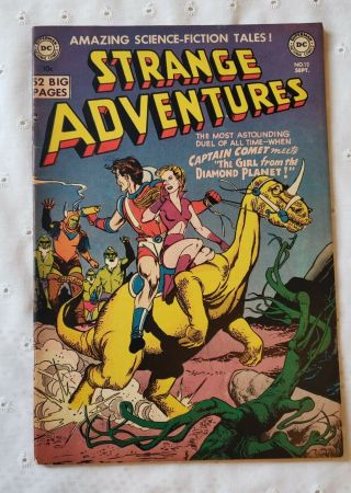 Strange Adventures 12 Golden Age Comic Dc Comics 1951 - Vintage Sci - Fi Stories