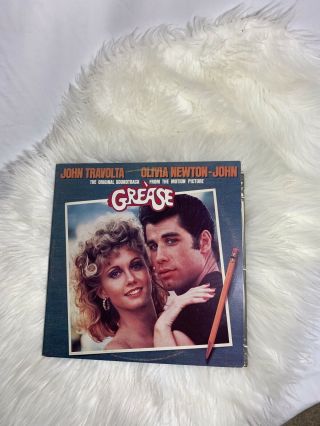 Grease Soundtrack Vinyl 2 Lp Usa Set John Travolta/olivia - Newton - John