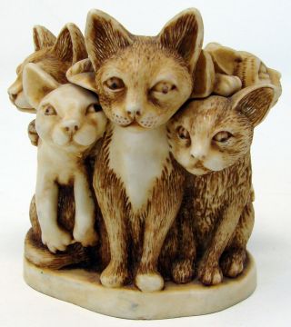 Harmony Kingdom Treasure Jest Box Figurine Purrfect Friends Tjca Cats