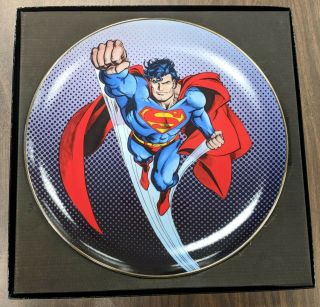 Warner Bros Gallery Collectors Edition Plate 1995 Superman 1425 Of 2500