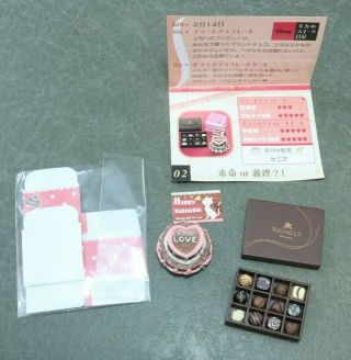 Miniature Elegant Sweets No.  2 Chocolate Gift & Cake Re - Ment Japan