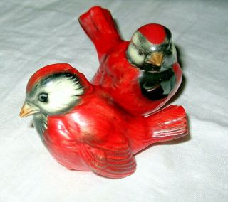 Vintage Goebel W.  Germany Red Birds Cardinals Figurines