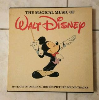 The Magical Music Of Walt Disney - 4 Vinyl Records Box Set With Book And Case