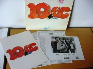10cc " First Album " Promo Lp,  Press Kit From 1973 (uk Records Uks 53105