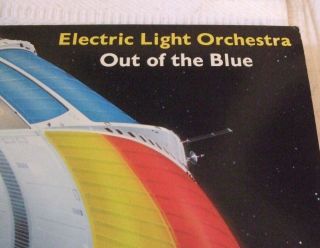 VINYL L.  P.  ELECTRIC LIGHT ORCHESTRA - OUT OF THE BLUE WITH POSTER - 2