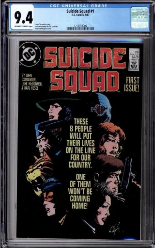 Suicide Squad (1987 1st Series) 1 Cgc 9.  4
